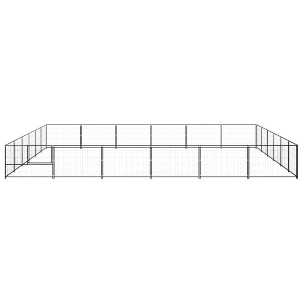 Canil para cães 36 m² aço preto - Image 3