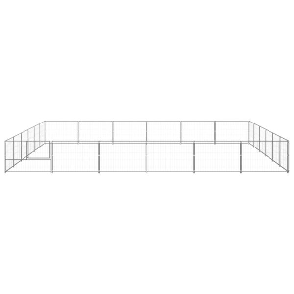 Canil para cães 36 m² aço prateado - Image 3