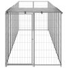 Canil para cães 4,84 m² aço prateado - Image 3