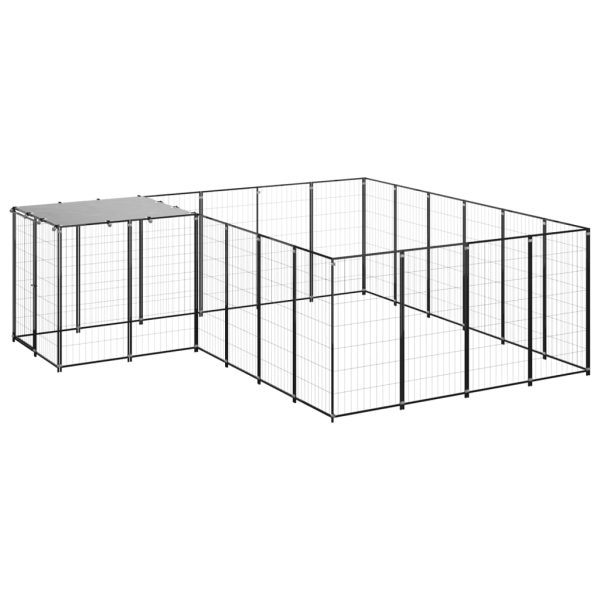 Canil 8,47 m² aço preto