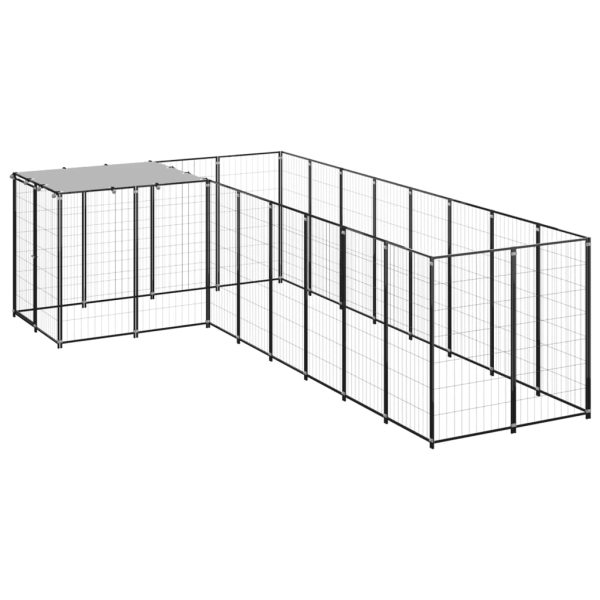 Canil 6,05 m² aço preto