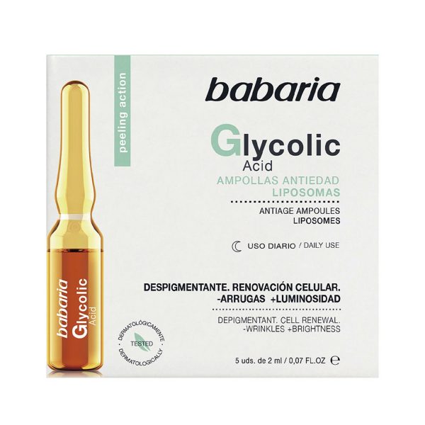 BABARIA GLYCOLIC ACID TRATAMIENTO ANTI-EDAD LIPOSOMAS AMPOLLAS 10ML