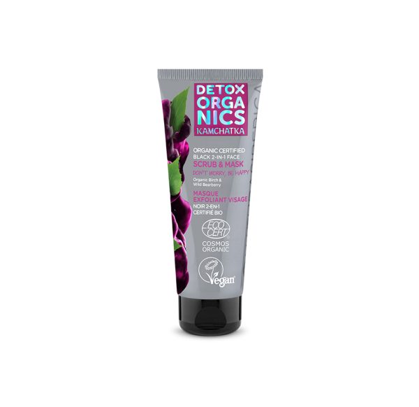 NATURA SIBERICA EXFOLIANTE Y MASCARILLA 2 EN 1 DETOX ORGANICS 75ML