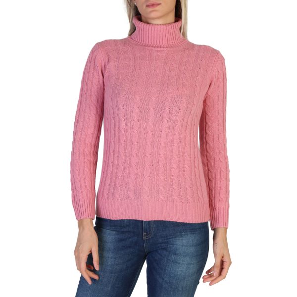 100% Cashmere Sweater DA-FF7-TRECCE_ROSONE