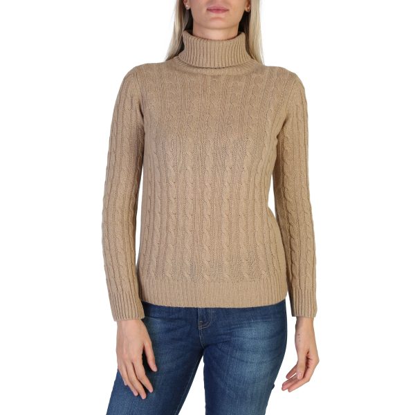 100% Cashmere Sweater DA-FF7-TRECCE_CAMMELLO
