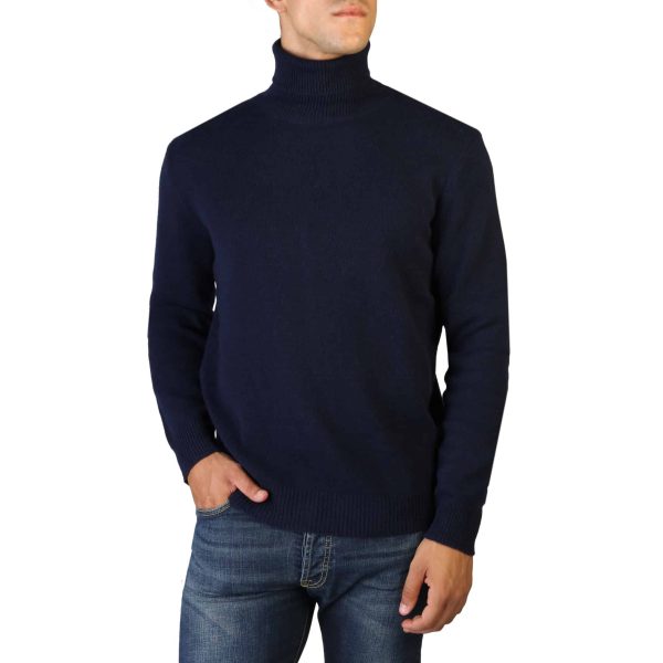 100% Cashmere Sweater T-NECK-M_500-NAVY