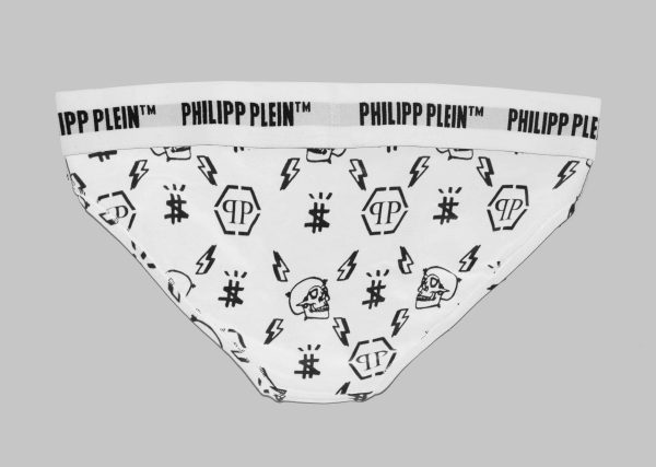 Philipp Plein Cuecas DUPM1101_BI-PACK_WHITE - Image 3