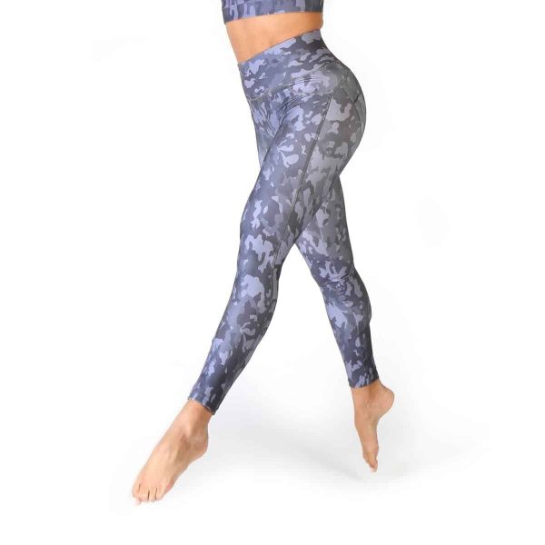 Bodyboo Leggings BB24004_Camo-DKGrey