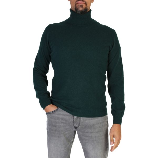 100% Cashmere Sweater UA-FF12_E190-VERDE