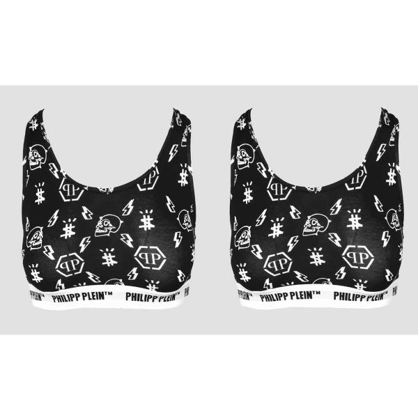 Philipp Plein Top DUPT1199_BI-PACK_BLACK