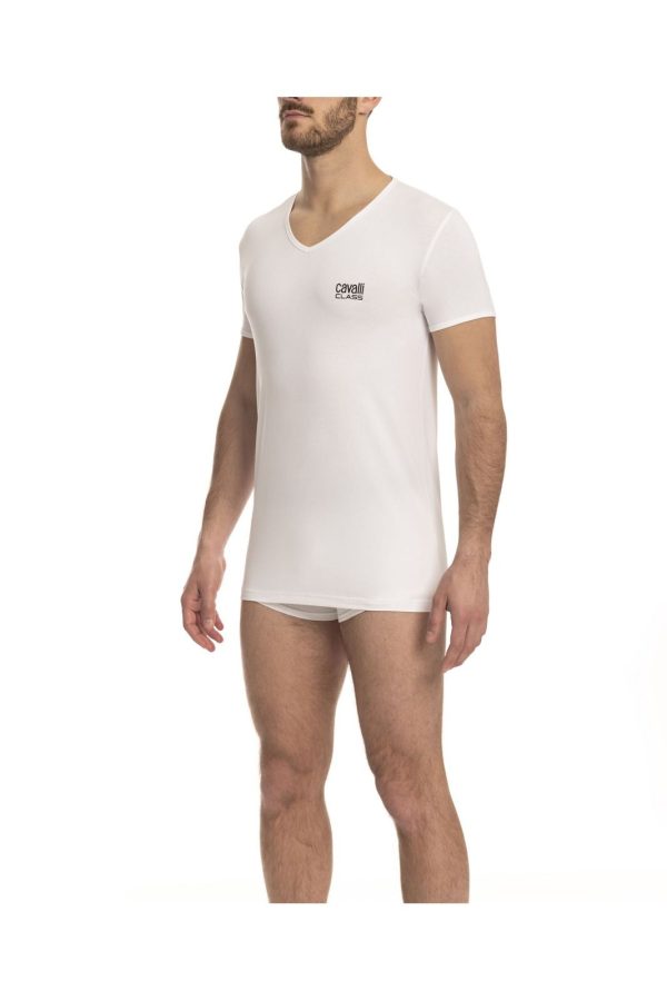 Cavalli Class Camiseta QXO03B_CLL1MTS02SI_WHITE