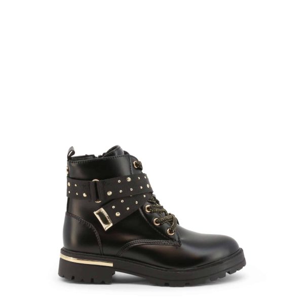 Shone Botas de cano baixo 18004-020_BLACK-SHINY