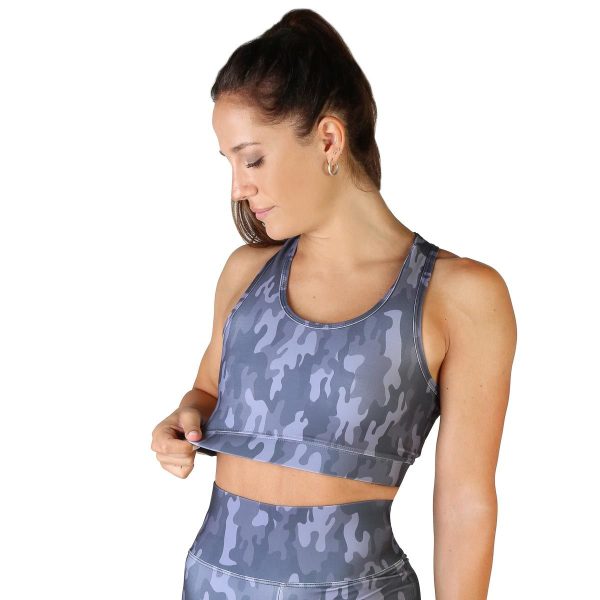 Bodyboo Top BB70220_Camo-DKGrey