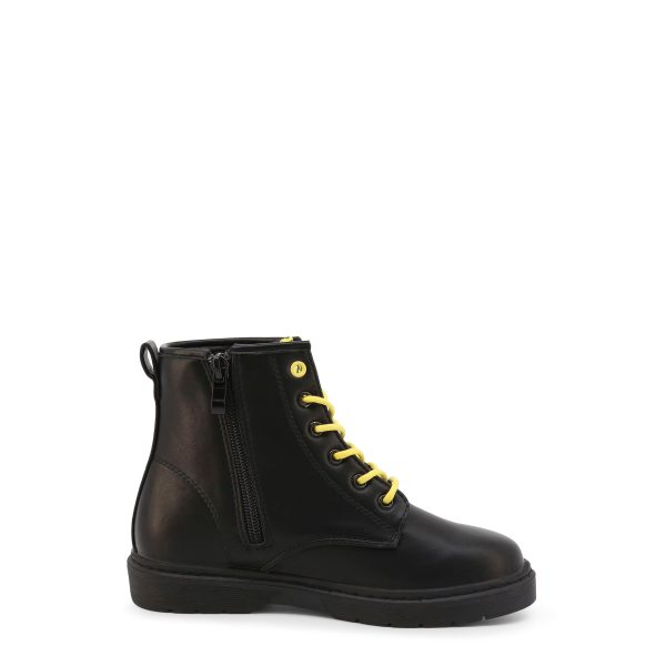 Shone Botas de cano baixo D551-006_BLACK-YELLOW - Image 3