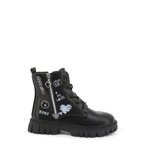 Shone Botas de cano baixo D558-002_BLACK