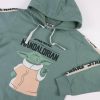 SUDADERA CON CAPUCHA COTTON BRUSHED THE MANDALORIAN GREEN - Image 3