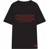 CAMISETA CORTA SINGLE JERSEY STRANGER THINGS BLACK