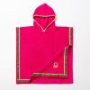 ALBORNOZ PONCHO DE NIÑO 65X65CM 380 GSM 100% ALGODÓN ROSA KIDS BE - Image 2