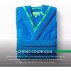 ALBORNOZ CON CAPUCHA M/L 360GSM 100% ALGODÓN AZUL RAINBOW BE - Image 3
