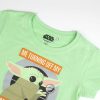 PIJAMA CORTO SINGLE JERSEY PUNTO THE MANDALORIAN LIGHT GREEN - Image 3
