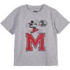 CAMISETA CORTA SINGLE JERSEY PUNTO MICKEY GRAY