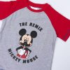 PIJAMA CORTO SINGLE JERSEY PUNTO MICKEY RED - Image 3