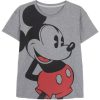CAMISETA CORTA SINGLE JERSEY PUNTO MICKEY DARK GRAY