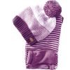 CONJUNTO DE GUANTES, GORRO Y BUFANDA PARA BEBÉS DE 9 A 18 MESES COLOR ROSA PARA INVIERNO
