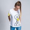 CAMISETA CORTA SINGLE JERSEY PUNTO SNOOPY WHITE - Image 4