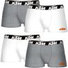 SET DE 4 CALZONCILLOS BÓXER KTM BLANCO Y GRIS CLARO