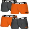 SET DE 4 CALZONCILLOS BÓXER KTM NARANJA Y GRIS OSCURO