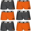 SET DE 6 CALZONCILLOS BÓXER KTM NARANJA Y GRIS OSCURO