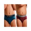 PACK 2 SLIPS NIÑO COLORES AZUL/GRANATE