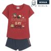 PIJAMA CORTO SINGLE JERSEY PUNTO HARRY POTTER DARK RED