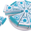 SET 10 CAJAS PORCIÓN PASTELITO + DISPLAY AZUL