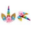 CAKE TOPPER UNICORNIO ARCOIRIS DECORACIÓN TARTAS - Image 2