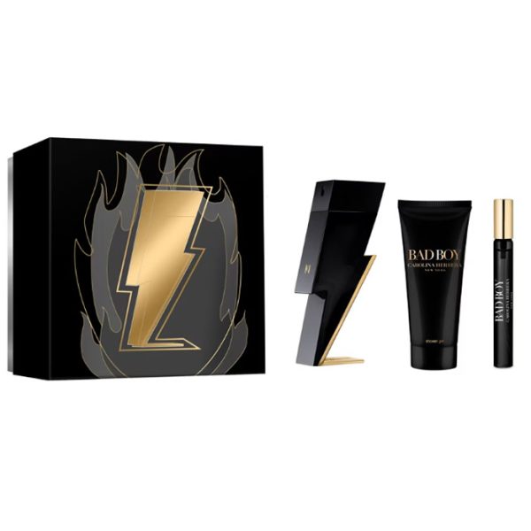 Carolina Herrera Bad Boy Eau de Toilette Spray 100ml Set 3 Piezas
