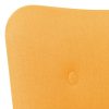 Poltrona com apoio para pés tecido amarelo - Image 5