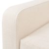 Poltrona em tecido branco nata - Image 5