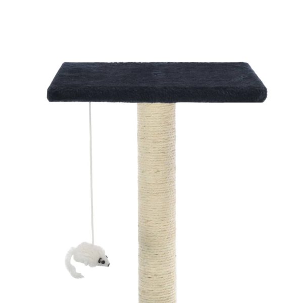 Árvore p/ gatos c/ postes arranhadores sisal 95 cm azul escuro - Image 6