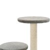 Árvore para gatos c/postes arranhadores sisal 60 cm cinzento - Image 6