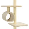 Árvore para gatos c/ postes arranhadores sisal 260 cm bege - Image 5