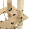 Árvore para gatos c/postes arranhadores sisal 140 cm bege - Image 7