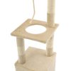Árvore para gatos c/ postes arranhadores sisal 109 cm bege - Image 5