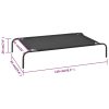 Cama para cães elevada preto L textilene - Image 6