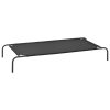 Cama para cães elevada preto XL textilene