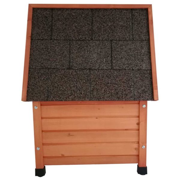 @Pet Casa de exterior para gatos 57x45x43 cm madeira castanho - Image 4