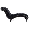 Chaise longue em veludo preto - Image 4