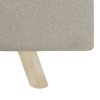 Apoio de pés 120x28x26 cm tecido creme - Image 5