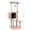Árvore para gatos c/ tapete arranhador sisal 129 cm - Image 8